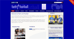Desktop Screenshot of faithandfootball.org.uk