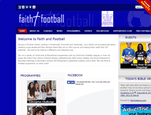 Tablet Screenshot of faithandfootball.org.uk